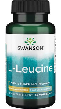 Swanson AjiPure L-Leucine 500mg – 60 Vcaps | Enhance Recovery & Improve Exercise Performance