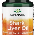 Swanson Shark Liver Oil, 550mg - 60 softgels