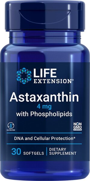 life extension astaxanthin with phospholipids for dna and cell protection