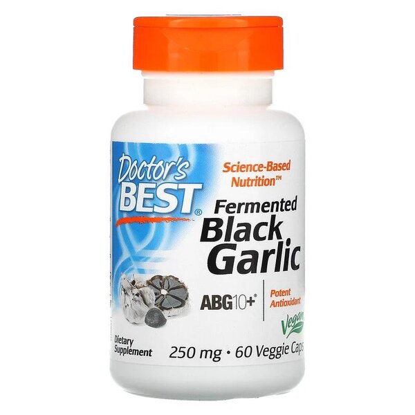 doctor's best fermented black garlic 60 veggie caps