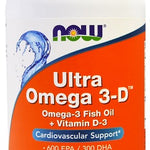 NOW Foods Ultra Omega 3-D with Vitamin D-3 - 180 softgels