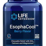 life extension esophacool berry flavor to maintain healthy digestion 60 vegetarian chewable tablets
