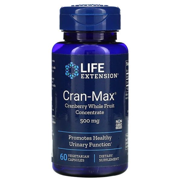 life extension cran max cranberry fruit concentrate for healthy urinary function