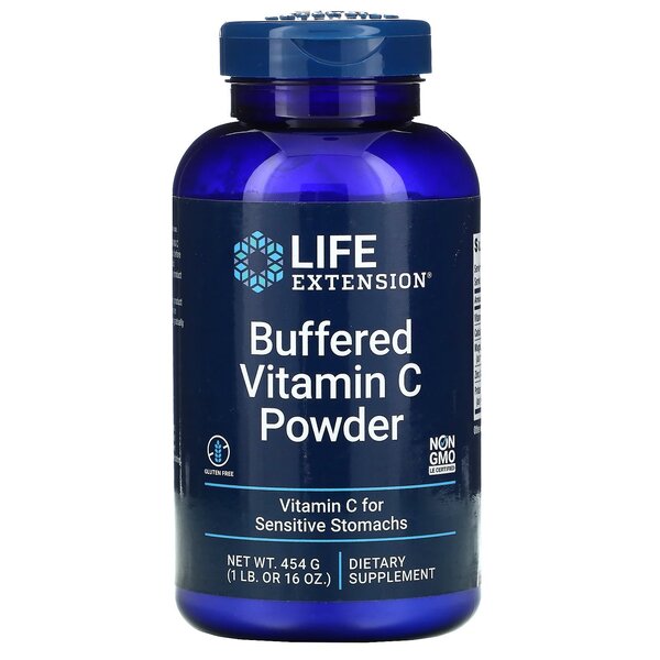 life extension buffered vitamin c powder for sensitive stomachs