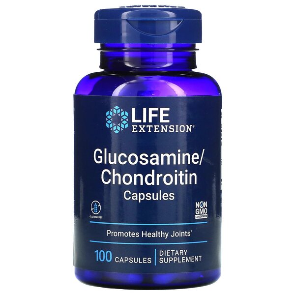 life extension glucosamine chondroitin for joint health 100 caps