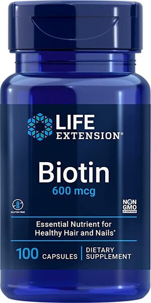 life extension biotin 600 mcg for healthy hair and nails