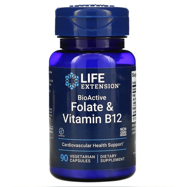 life extension bioactive folate and vitamin b12 for heart support