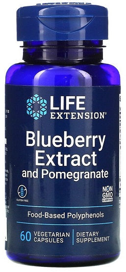 life extension blueberry extract and pomegranate 60 vcaps