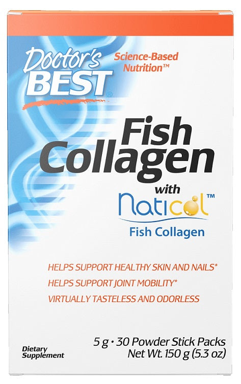 doctor's best fish collagen with naticol fish collagen to support healthy skin and nails