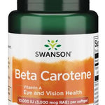 Swanson Beta-Carotene (Vitamin A), 10 000 IU - 100 softgels