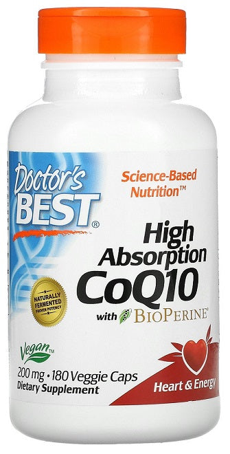 doctor's best high absorption coq10 180 veggie caps