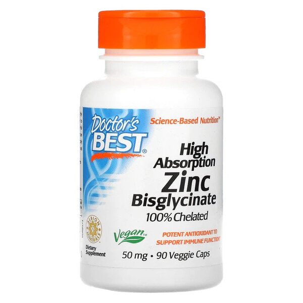 doctor's best high absorption zinc bisglycinate 