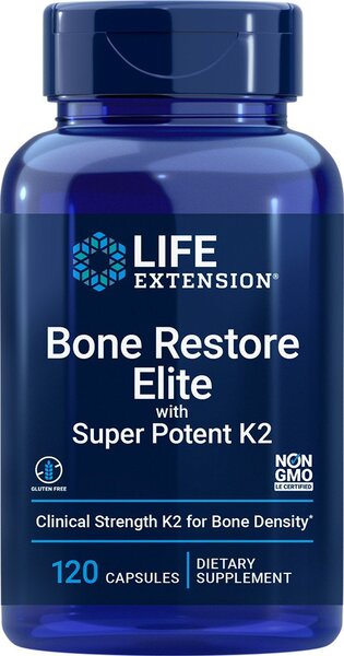 life extension bone restore elite with super potent k2 for bone density