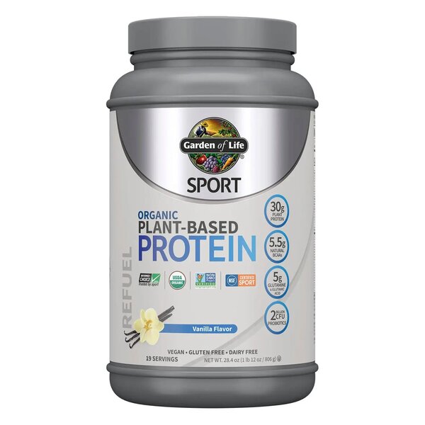 Garden Of Life Sport Organic Plant-Based Protein, Vanilla - 806g