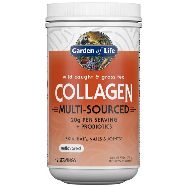 Garden of Life Wild Caught & Grass Fed Collagen Multi-Sourced Powder - 270g