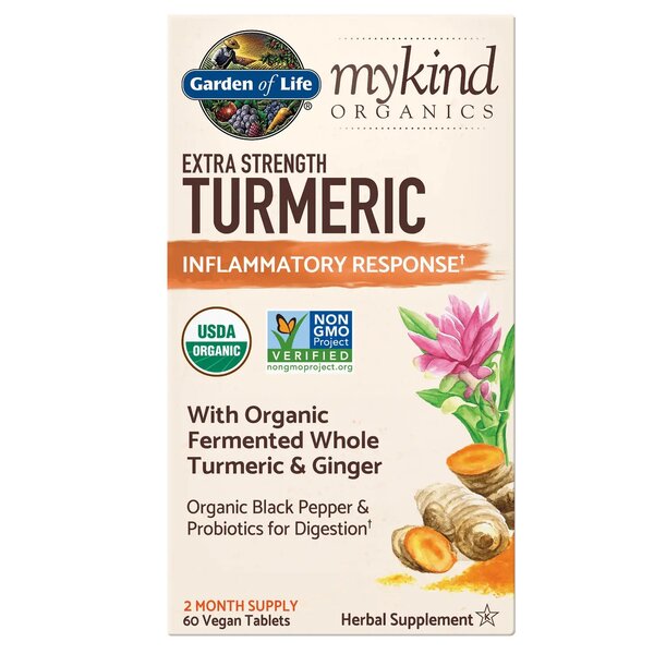 Garden of Life Mykind Organics Extra Strength Turmeric - 60 vegan tablets