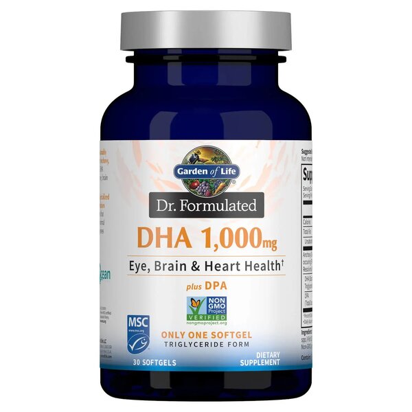 Garden Of Life Dr. Formulated DHA, 1000mg (Citrus) - 30 softgels