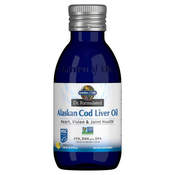 Garden of Life Dr. Formulated Alaskan Cod Liver Oil, Lemon - 200 ml