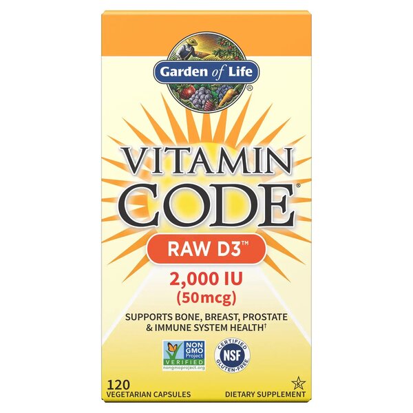 Garden of Life Vitamin Code Raw D3, 2000 IU - 120 vcaps