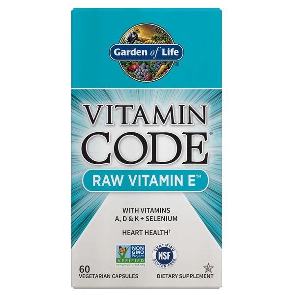 Garden of Life Vitamin Code Raw Vitamin E - 60 vcaps