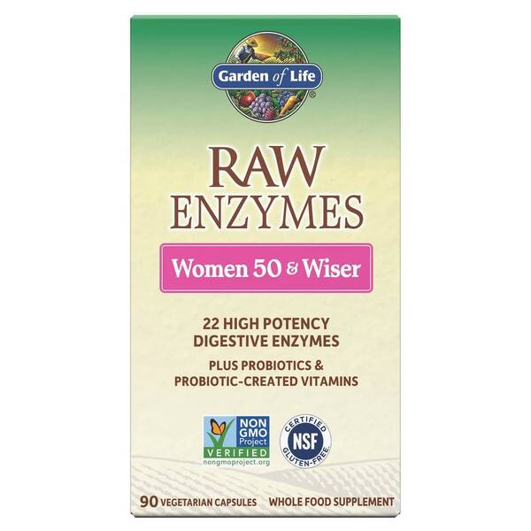 Garden of Life Raw Enzymes Women 50 & Wiser - 90 vcaps