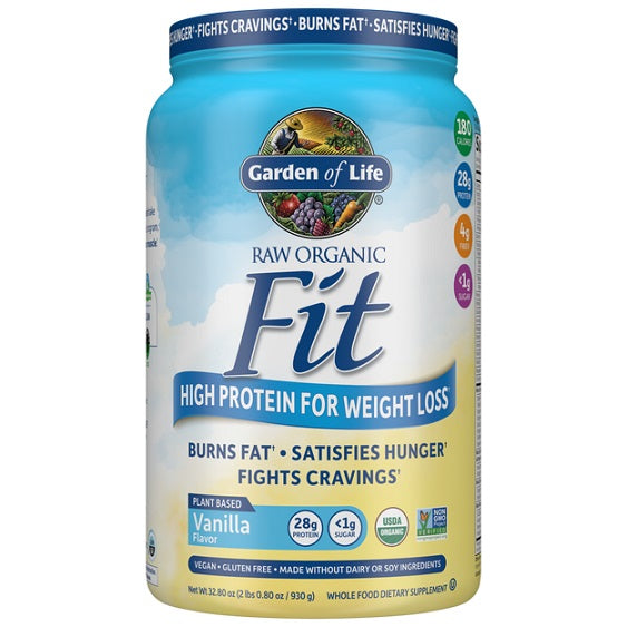 Garden of Life Raw Organic Fit, Vanilla - 930g