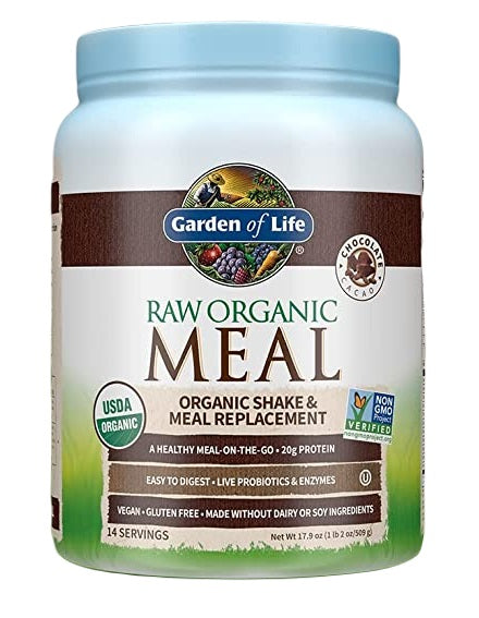 Garden of Life Raw Organic Meal, Chocolate Cacao - 509g