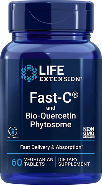 Life Extension, Fast-C and Bio-Quercetin Phytosome - 60 vegetarian tablets