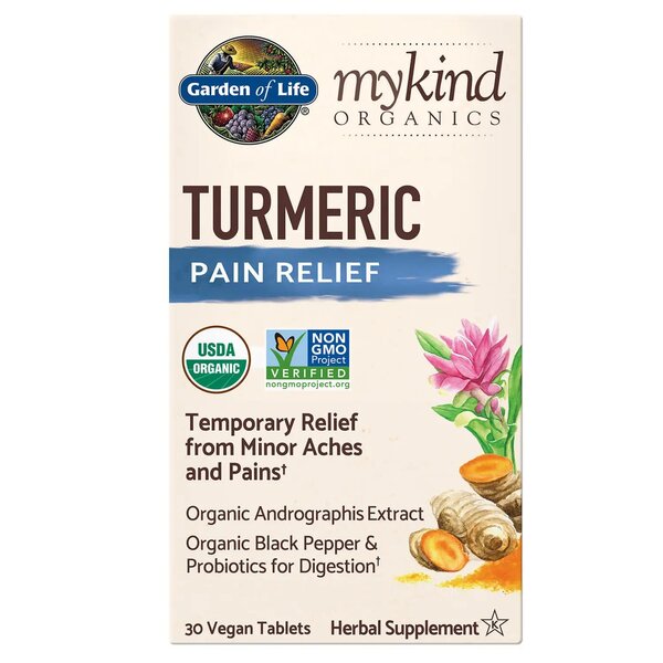 Garden of Life Mykind Organics Turmeric Pain Relief - 30 vegan tablets