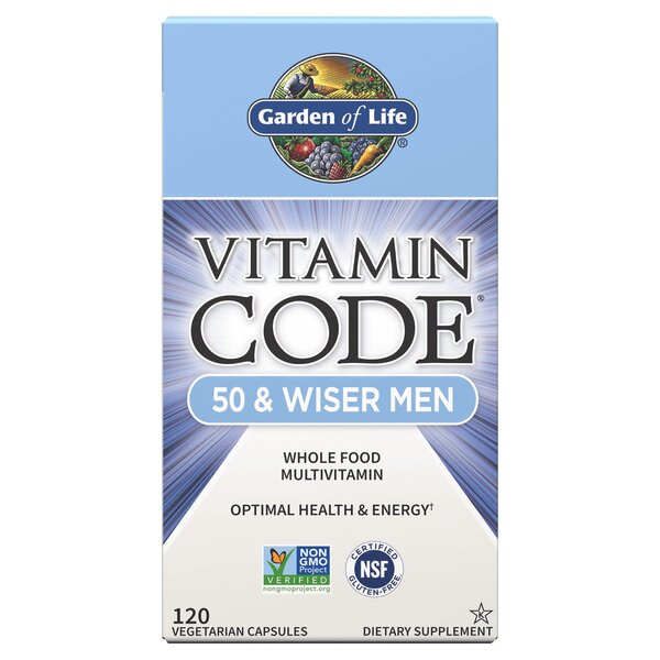 Garden of Life Vitamin Code 50 & Wiser Men - 120 vcaps