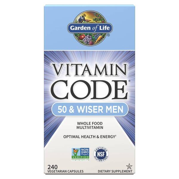 Garden of Life Vitamin Code 50 & Wiser Men - 240 vcaps