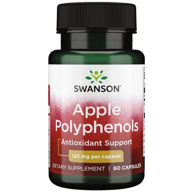 Swanson Apple Polyphenols 125mg – 60 Capsules for Enhanced Antioxidant & Cellular Defense
