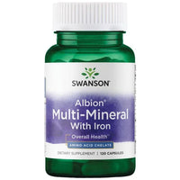 Swanson Albion Multi-Mineral with Iron - 120 caps