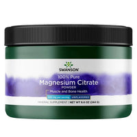 Swanson Magnesium Citrate, Powder 630mg - 244g