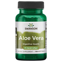Swanson Aloe Vera 25mg Softgels - 100 Count | Hydrate Skin & Support Digestion Naturally