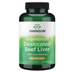 Swanson Argentinian Desiccated Beef Liver 500mg – 120 Caps for Protein, Iron & Vital Nutrients