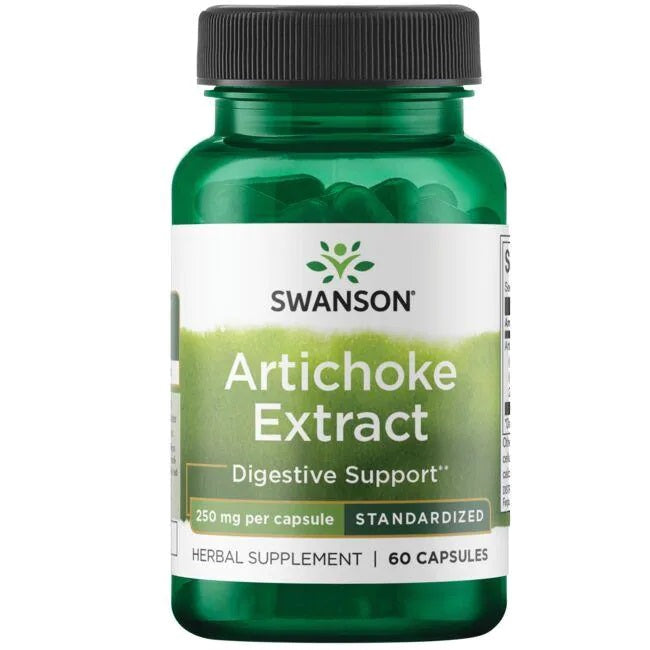Swanson Artichoke Extract 250mg - 60 Capsules for Healthy Digestion & Cholesterol Support
