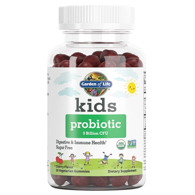 Garden of Life Kids Probiotic, 3 Billion CFU (Cherry) - 30 Gummies