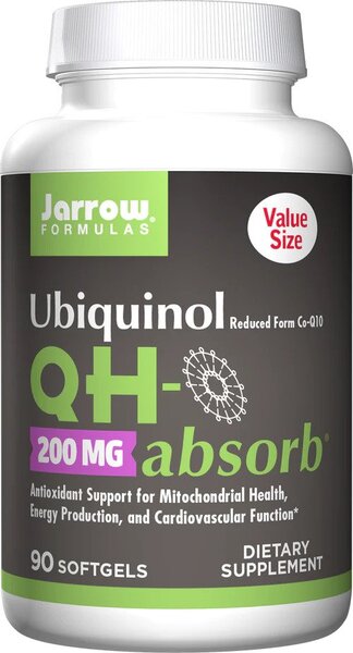 Jarrow Formulas Ubiquinol QH-absorb, 200mg - 90 softgels