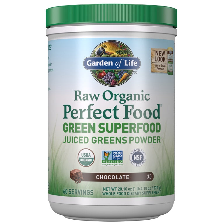 Garden of Life Raw Organic Perfect Food Green Superfood, Chocolate - 570g