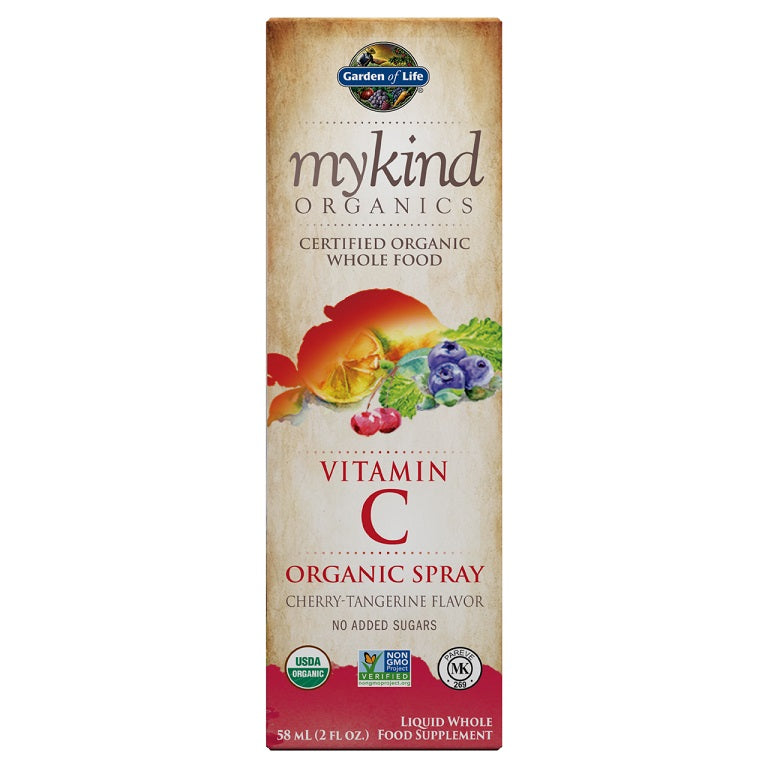 Garden of Life Mykind Organics Vitamin C Organic Spray, Cherry-Tangerine - 58 ml