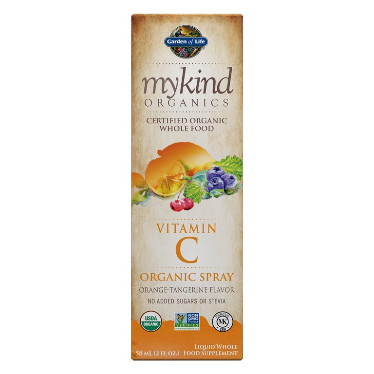 Garden of Life Mykind Organics Vitamin C Organic Spray, Orange-Tangerine - 58 ml