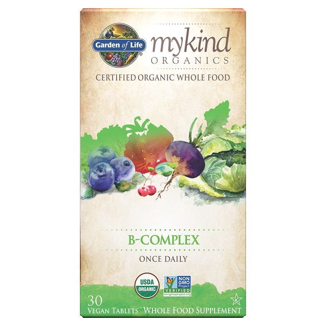 Garden of Life Mykind Organics B-Complex - 30 vegan tablets