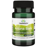 Swanson Arjuna Bark Extract 10:1, 40mg - 60 Capsules for Enhanced Cardiovascular Health