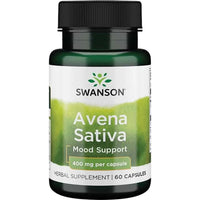 Swanson Avena Sativa 400mg – 60 Vegan Capsules for Relaxation & Mental Clarity