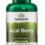 Swanson Acai Berry 500mg - 120 Vcaps for Weight Management & Immune Health