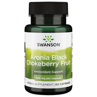 Swanson Premium Aronia Black Chokeberry Fruit 400mg - 60 Capsules for Healthy Immunity