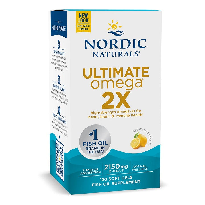 Nordic Naturals Ultimate Omega 2X, 2150mg Lemon - 120 softgels