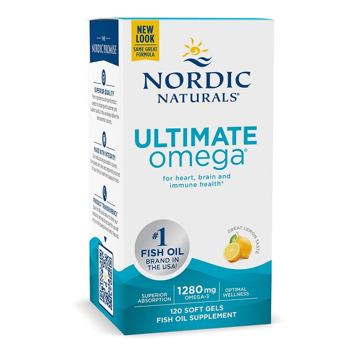 Nordic Naturals Ultimate Omega, 1280mg Lemon - 120 softgels