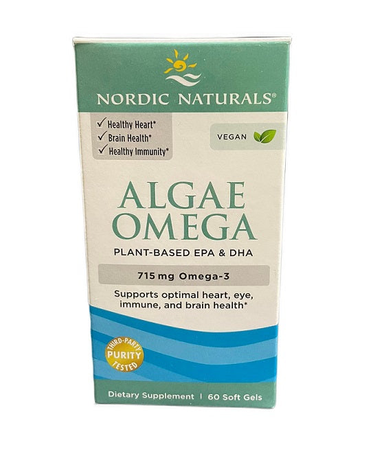 Nordic Naturals Algae Omega, 715mg Omega 3 - 60 softgels